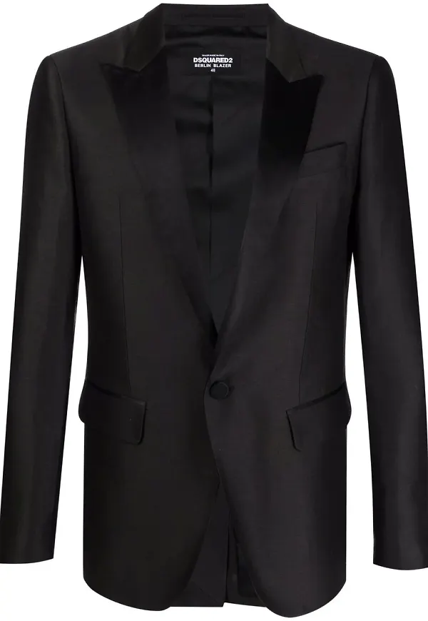 Dsquared2 enkelknäppt kavaj - Svart