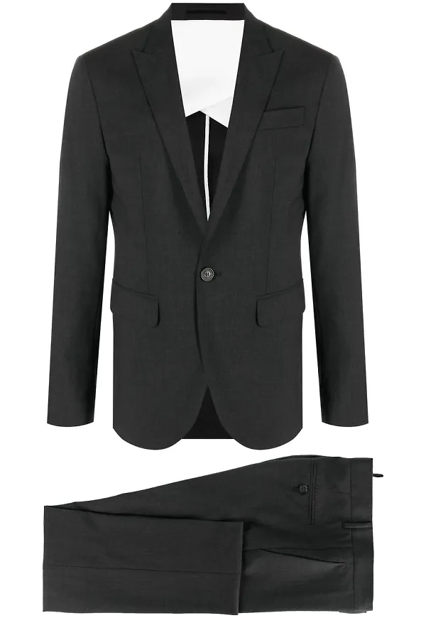 Dsquared2 enkelknäppt kostym - Grå