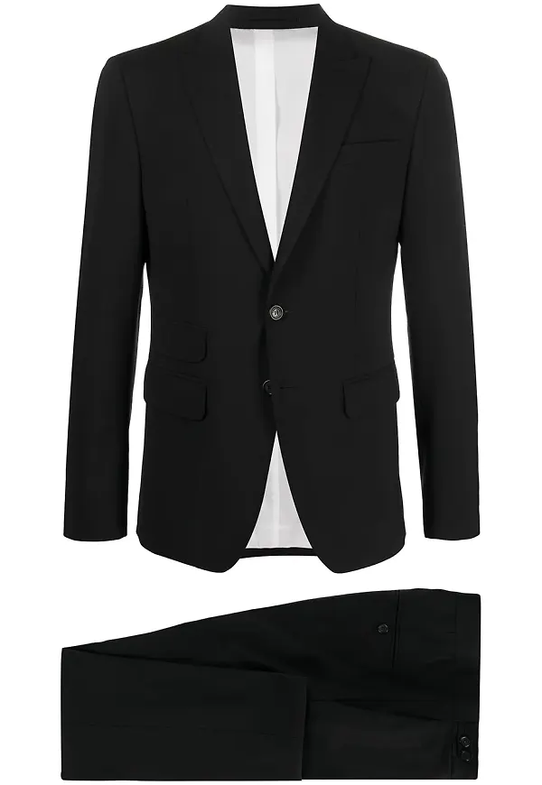 Dsquared2 enkelknäppt kostym - Svart