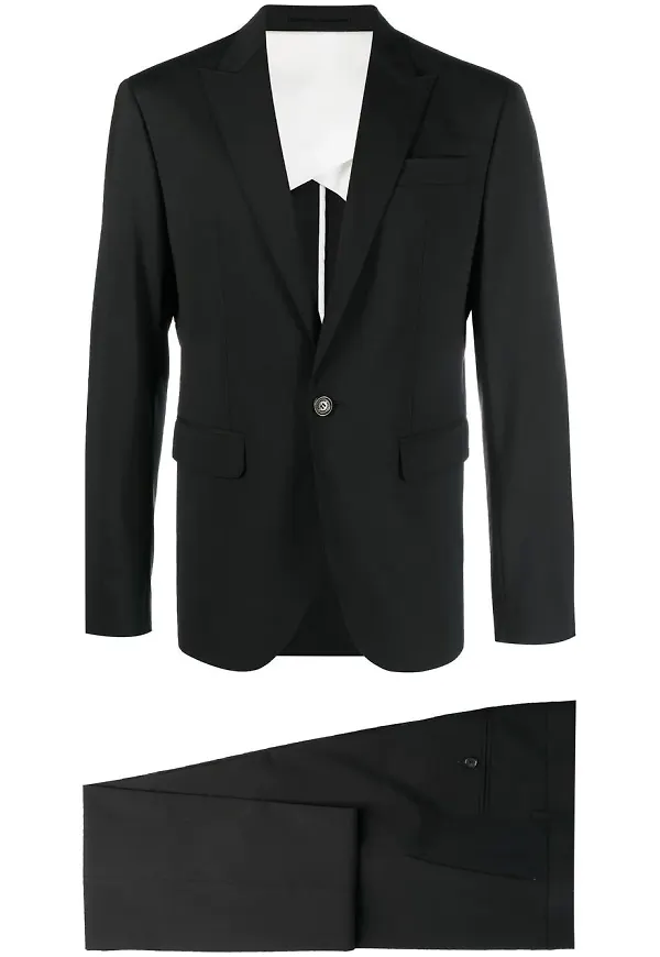 Dsquared2 enkelknäppt kostym - Svart
