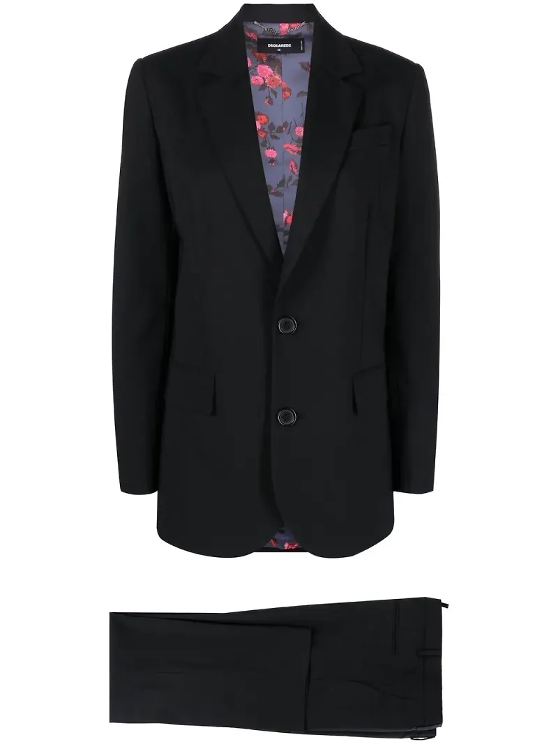 Dsquared2 enkelknäppt kostym - Svart