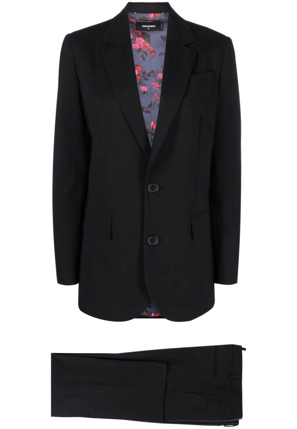 Dsquared2 enkelknäppt kostym - Svart
