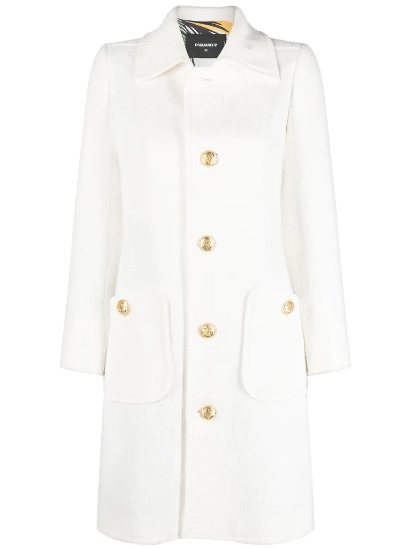 Dsquared2 enkelknäppt kostym - Vit