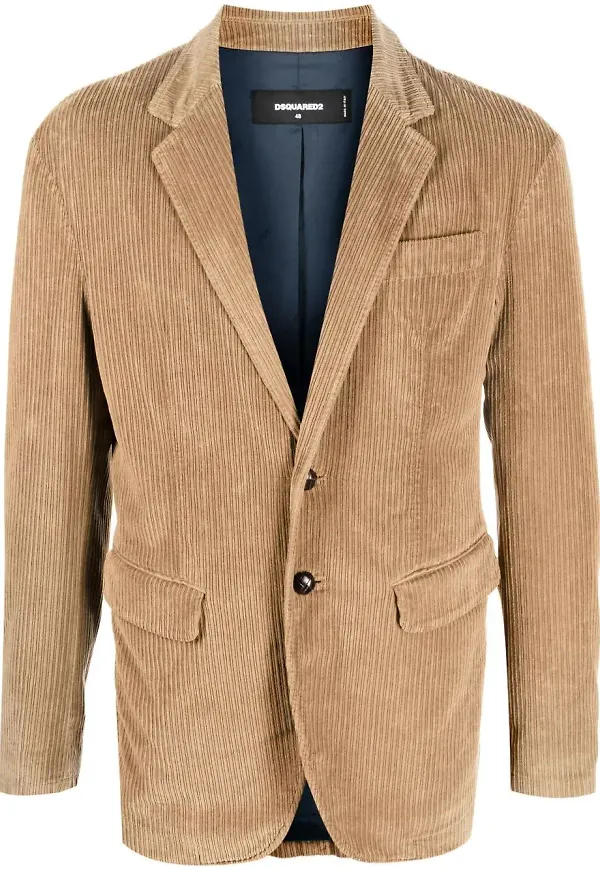 Dsquared2 enkelknäppt manchesterblazer - Neutral