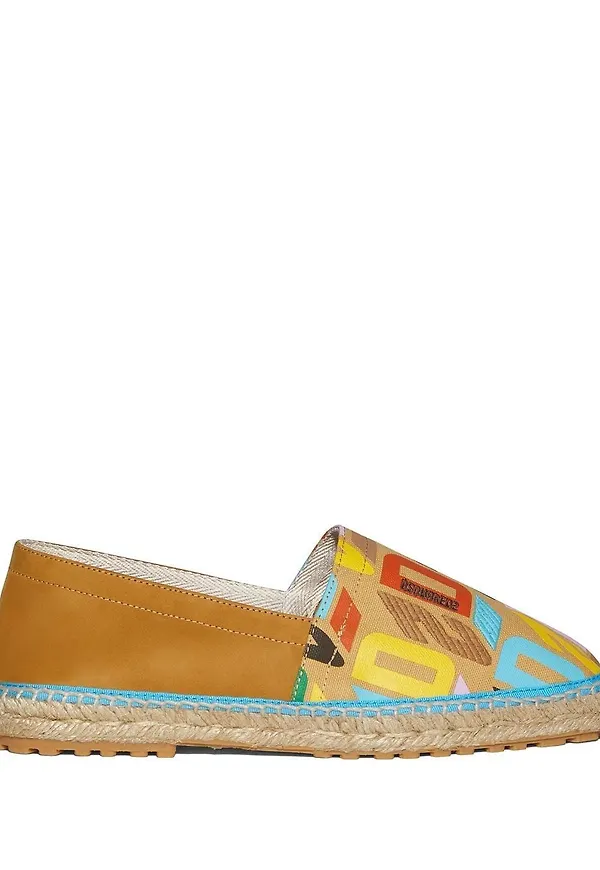Dsquared2 espadrillos med platt sula - Neutral