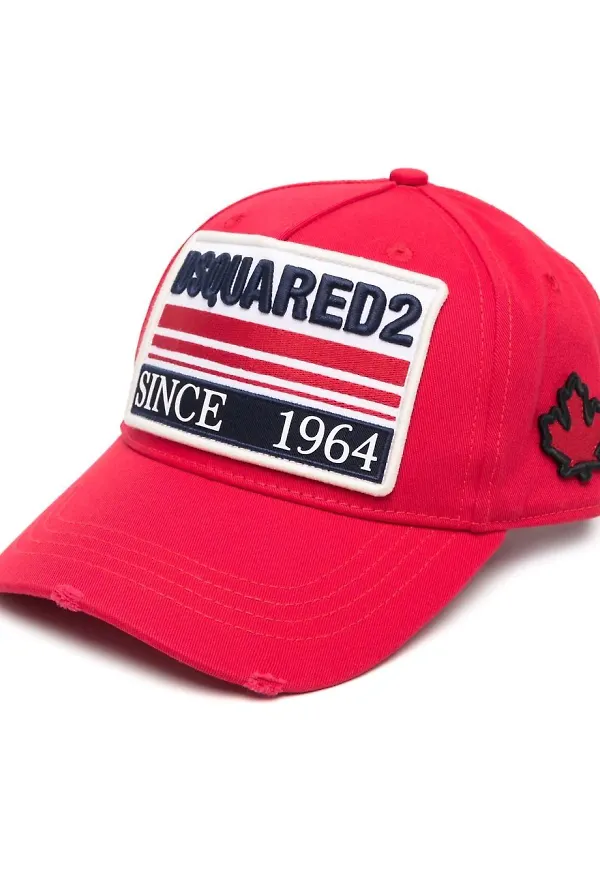 Dsquared2 Est.1964 broderad keps - Röd