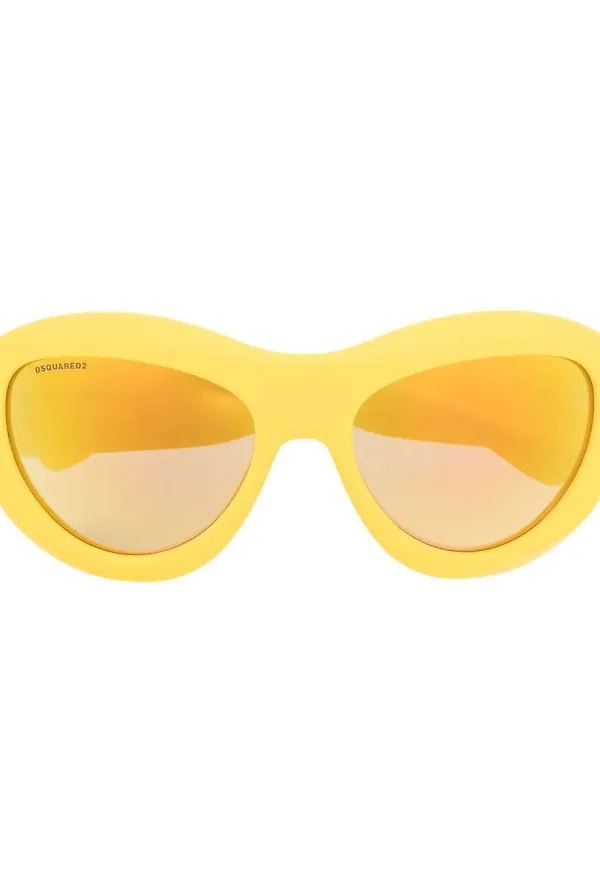 Dsquared2 Eyewear Hype runda solglasögon - Gul