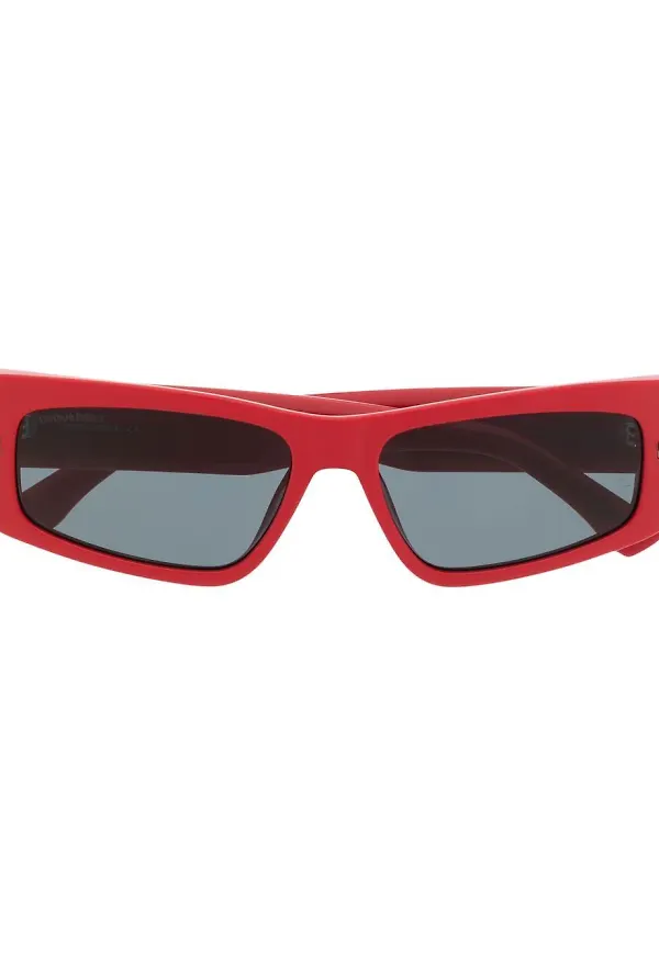 Dsquared2 Eyewear Icon rektangulära solglasögon - Röd