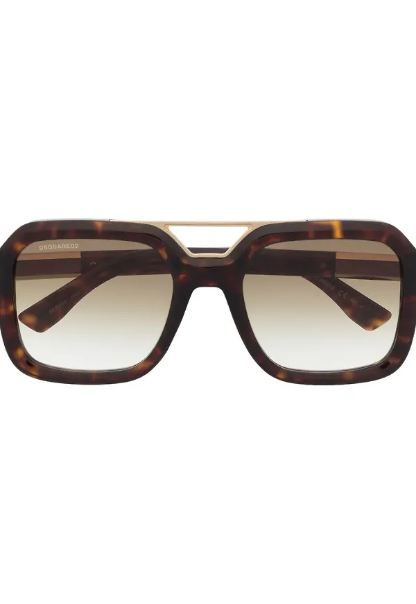 Dsquared2 Eyewear sköldpaddsfärgade solglasögon - Brun