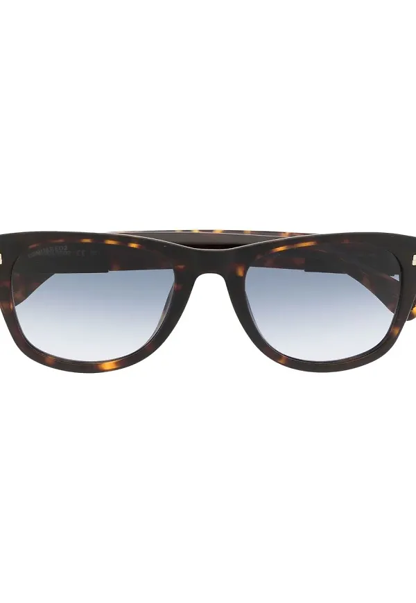 Dsquared2 Eyewear sköldpaddsmönstrade fyrkantiga solglasögon - Brun