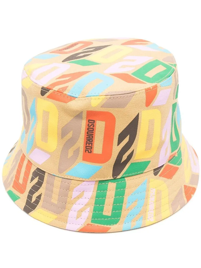 Dsquared2 fiskehatt med logotyp - Neutral
