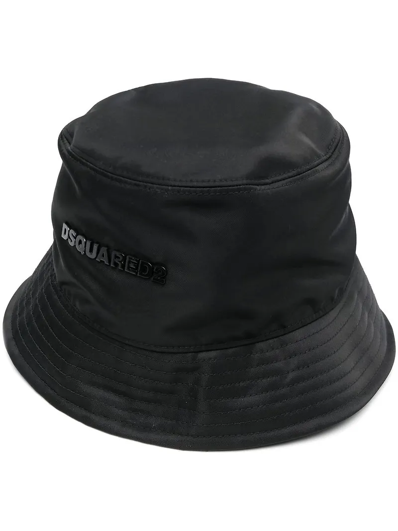 Dsquared2 fiskehatt med logotyp - Svart