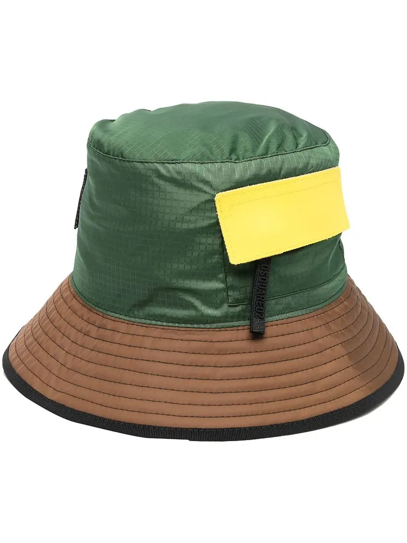 Dsquared2 fiskehatt med logotypmärke - Grön