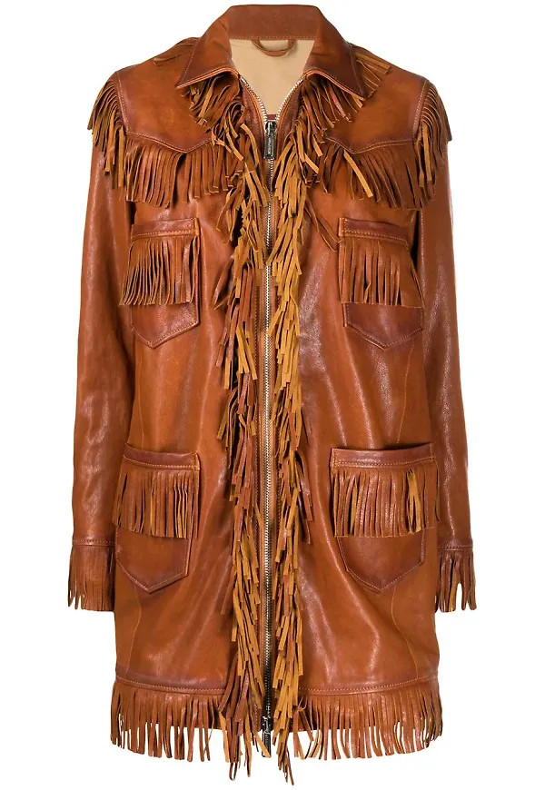 Dsquared2 fransad kappa - Brun