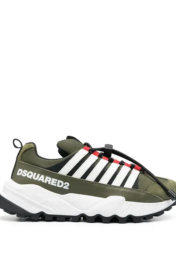 Dsquared2 Free sneakers med dragsko - Grön