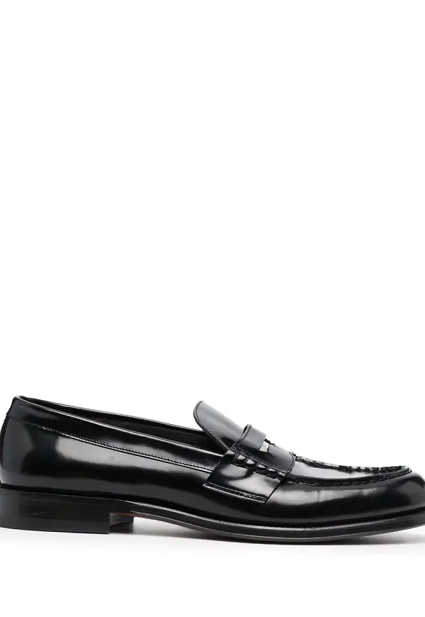 Dsquared2 glansiga loafers - Svart