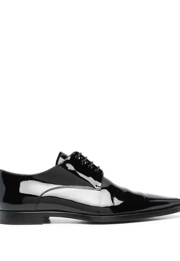 Dsquared2 glansiga snörskor - Svart
