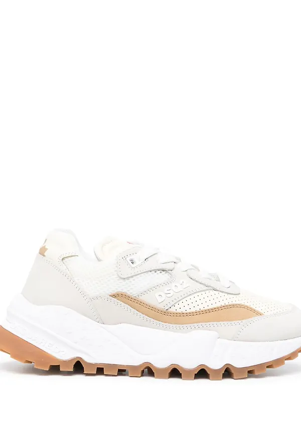 Dsquared2 grova sneakers med snörning - Brun