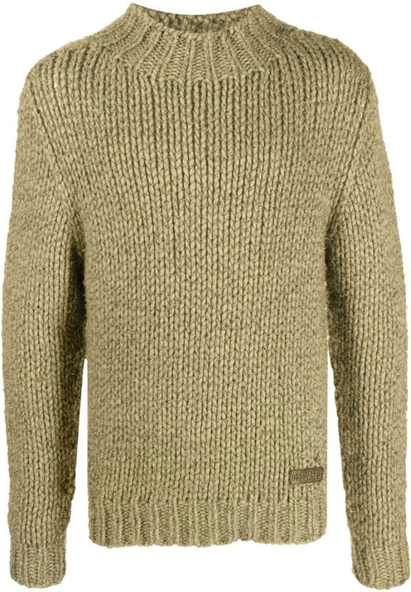 Dsquared2 grovstickad tröja - Grön