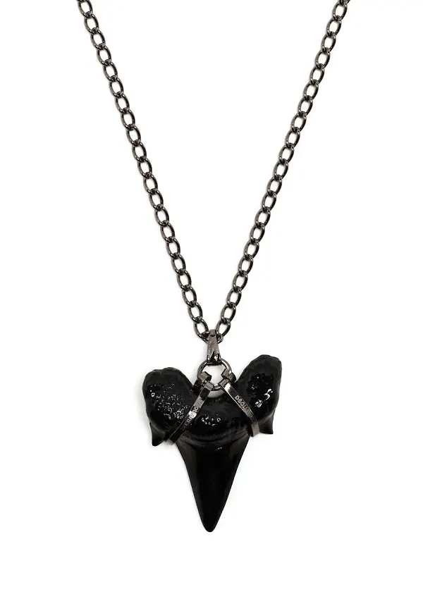Dsquared2 halsband med hajhänge - Svart
