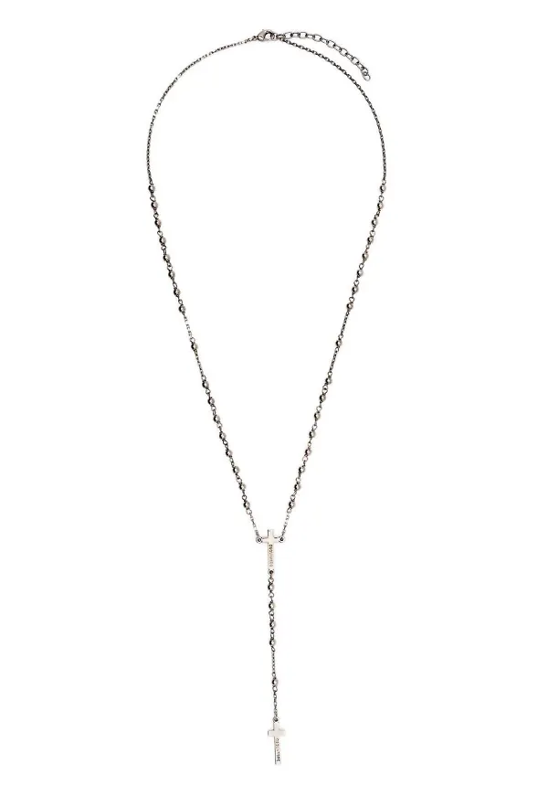 Dsquared2 halsband med kors - Svart