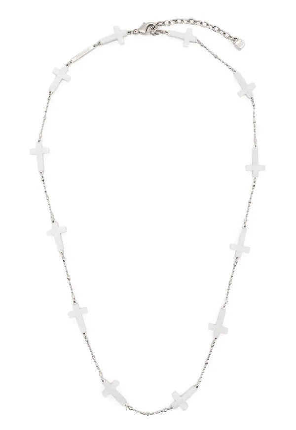 Dsquared2 halsband med korsmotiv - Silverfärgad