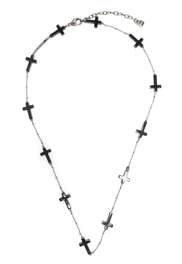 Dsquared2 halsband med korsmotiv - Svart