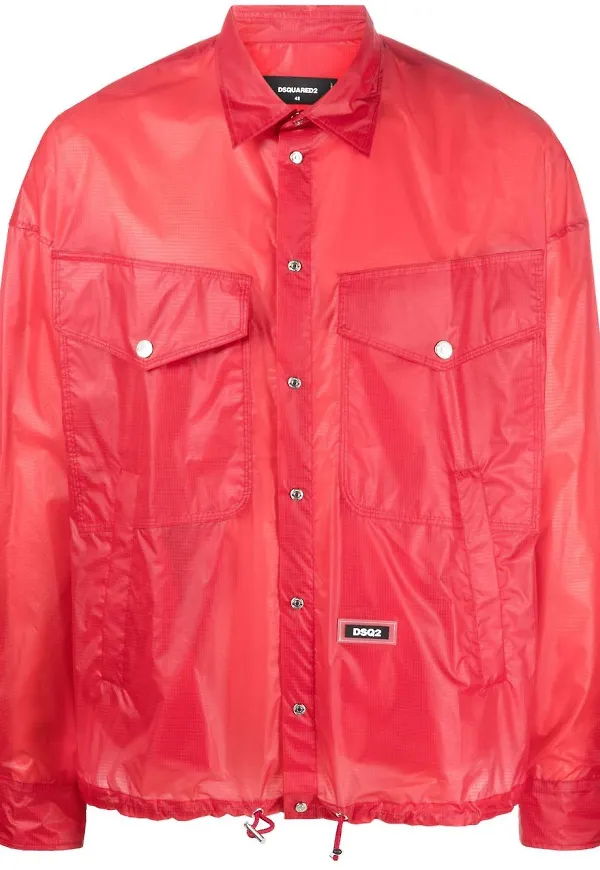 Dsquared2 halvskir skjortjacka - Röd