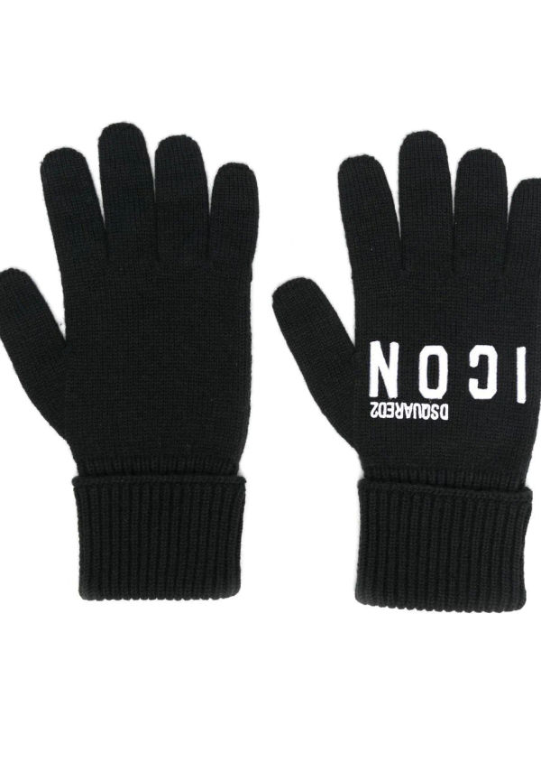 Dsquared2 handskar med logotyp - Svart