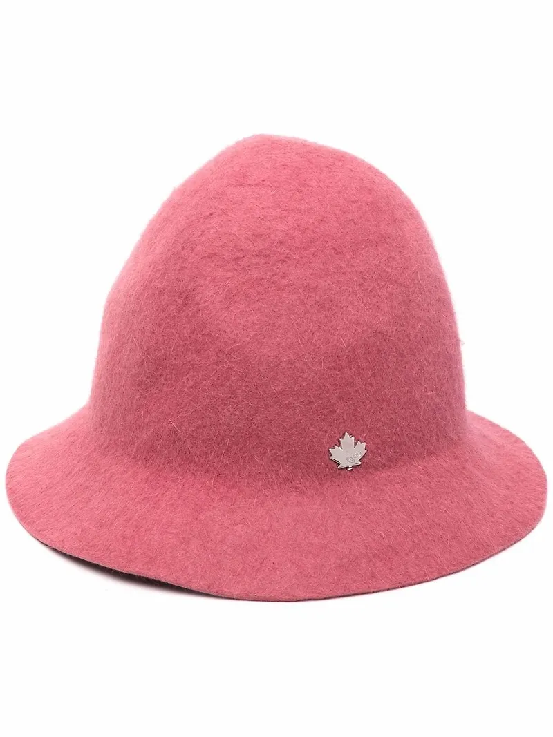 Dsquared2 hatt med lågt skuren kant - Rosa