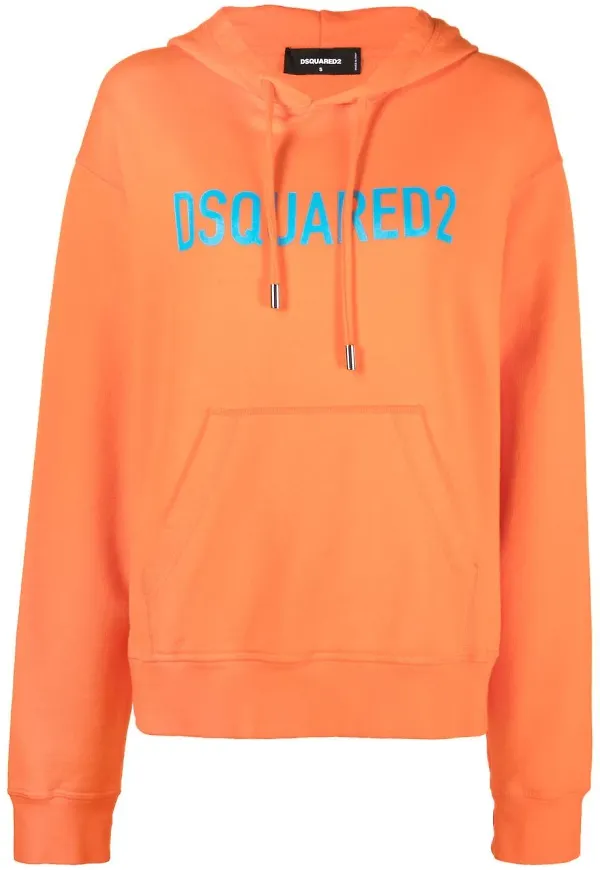 Dsquared2 hoodie med logotyp - Orange