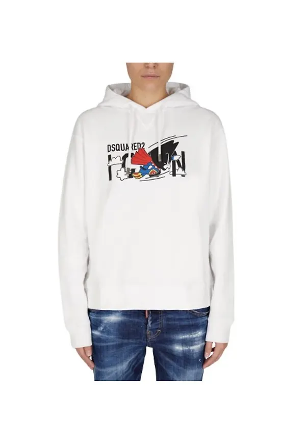 Dsquared2 Hoodie Vit, Dam