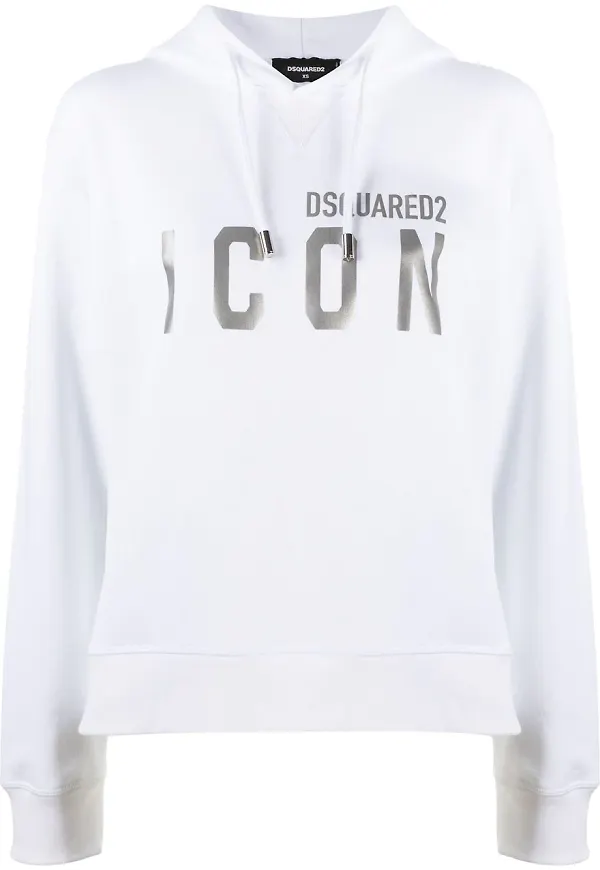 Dsquared2 huvtröja med logotyp - Vit