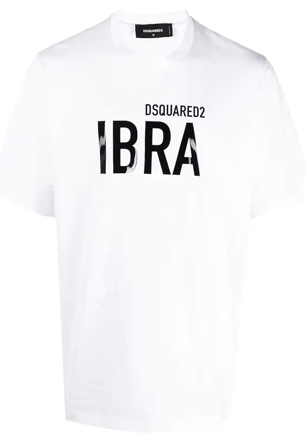 Dsquared2 Ibra t-shirt med tryck - Vit