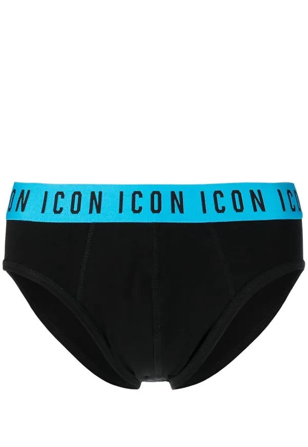 Dsquared2 Icon-waist stretch-cotton briefs - Svart