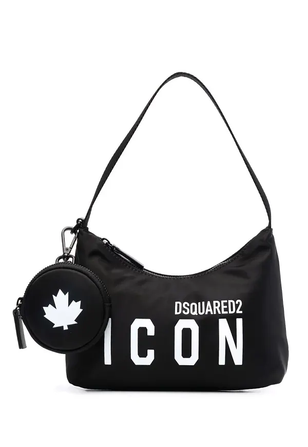 Dsquared2 Icon axelväska med pouch - Svart