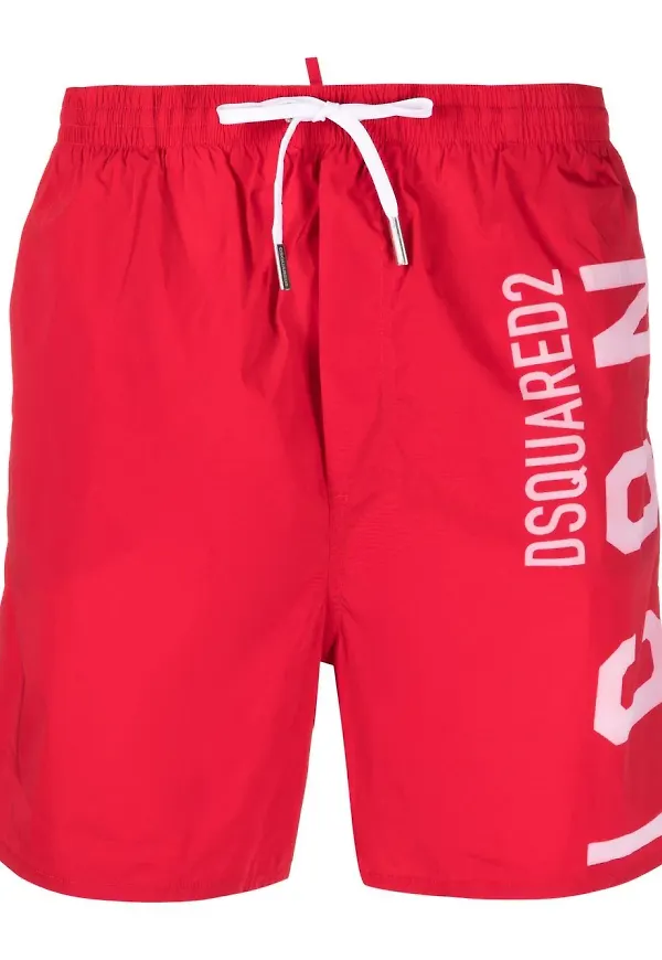 Dsquared2 Icon badbyxor - Röd