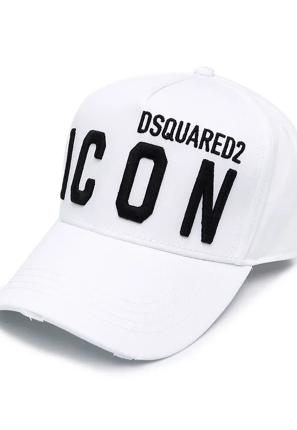 Dsquared2 Icon basebollkeps - Vit