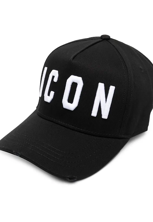 Dsquared2 Icon basebollkeps med brodyr - Svart