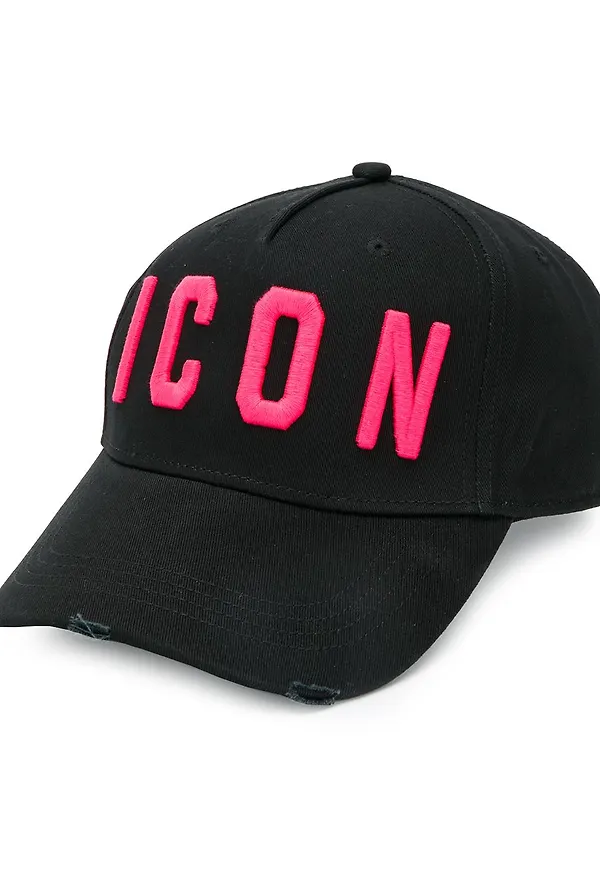 Dsquared2 Icon basebollkeps med slitning - Svart