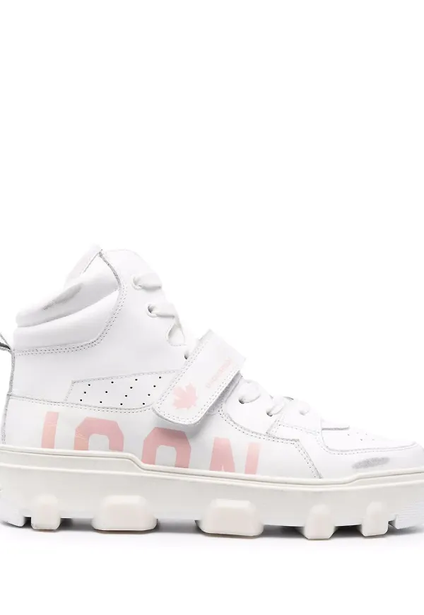 Dsquared2 Icon Basket höga sneakers - Vit