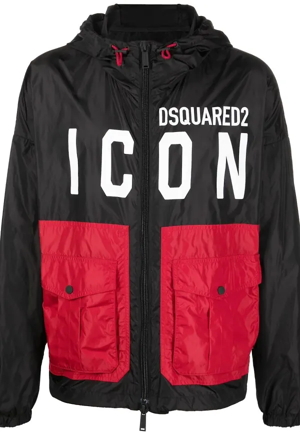 Dsquared2 Icon jacka med färgblock - Svart