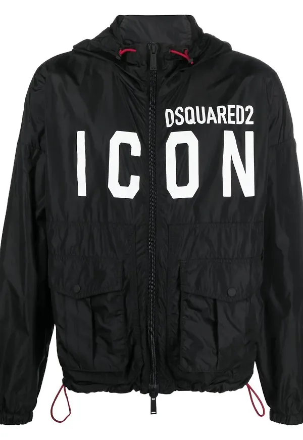 Dsquared2 Icon jacka med färgblock - Svart