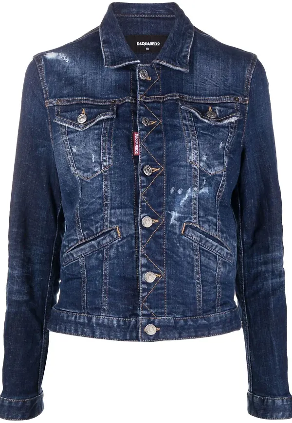Dsquared2 Icon jeansjacka - Blå
