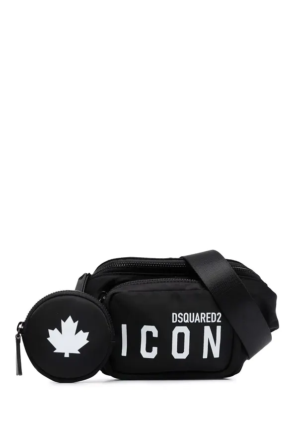 Dsquared2 Icon midjeväska med börs - Svart
