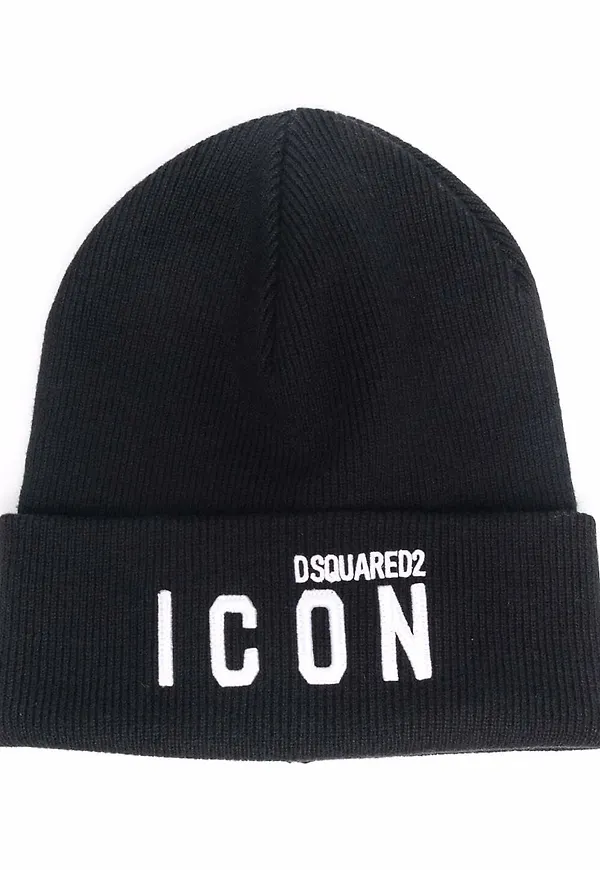 Dsquared2 Icon mössa med logotyp - Svart