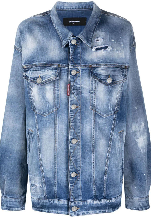 Dsquared2 Icon Sunset jeansjacka - Blå