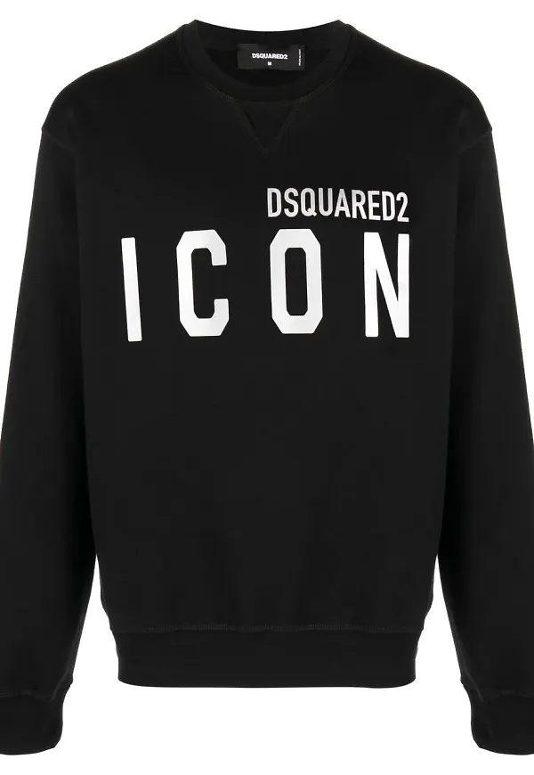 Dsquared2 Icon sweatshirt med huva - Svart