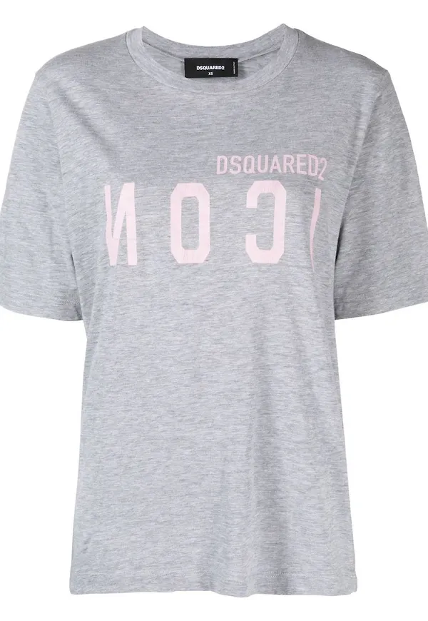 Dsquared2 Icon t-shirt med tryck - Grå