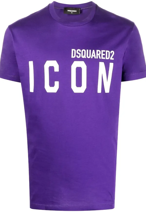 Dsquared2 Icon t-shirt med tryck - Lila